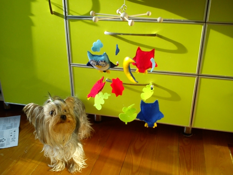 Мобиль из фетра