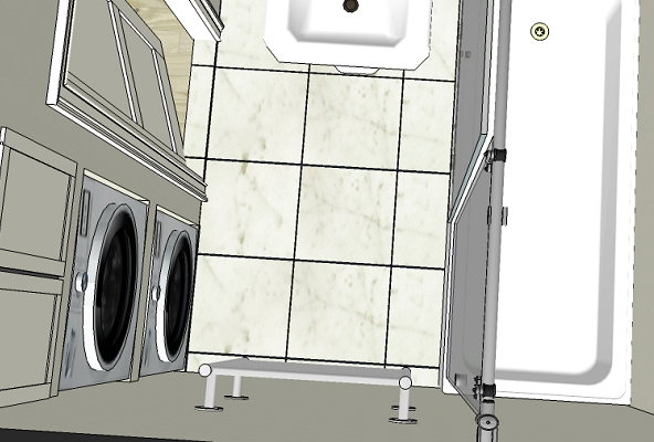 Колонна для сушильной и стиральной машин.