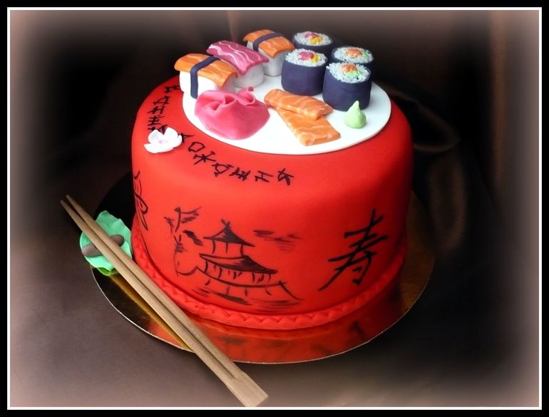 Торт с суши