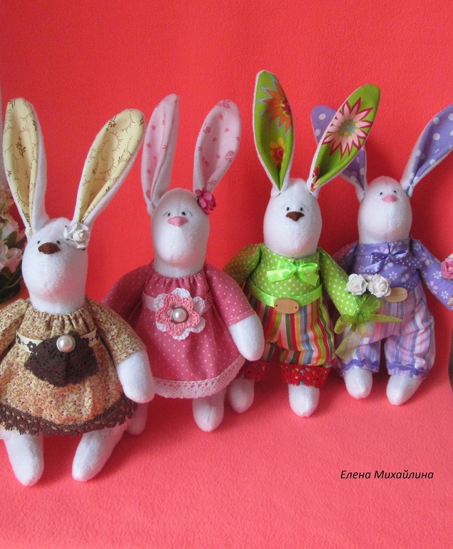 Я опять с зайками малышами.И слоник:)