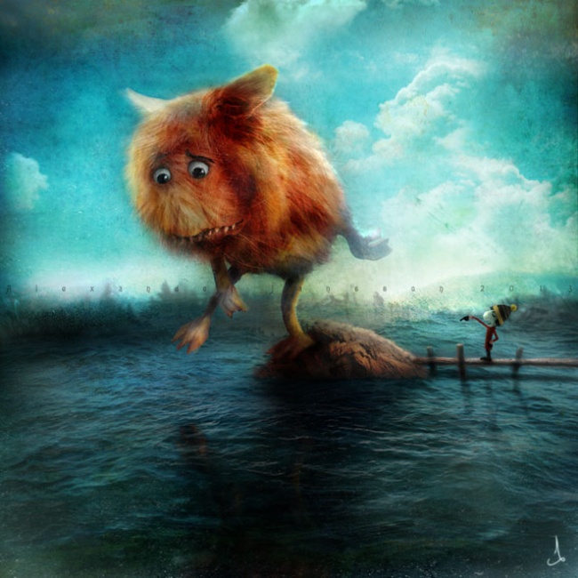 Скандинавские сказки..Как же здорово он рисует..