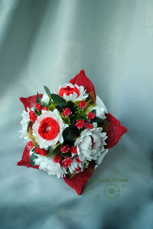 Ручной букет "Любимые герберы".