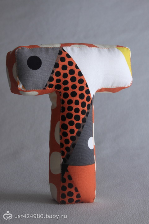 Интерьерные буквы-подушки