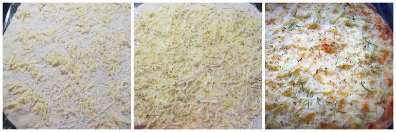 Пицца с картофелем и пряными травками