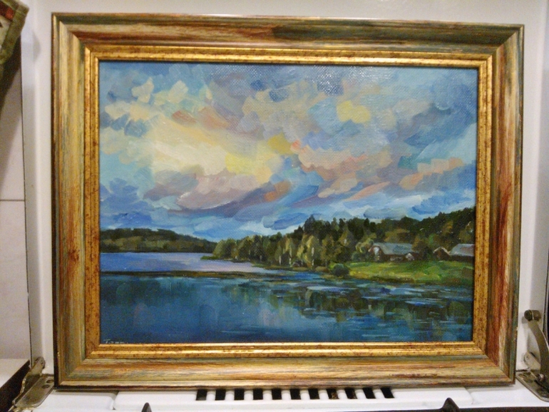 Первая масляная картина за 3 года