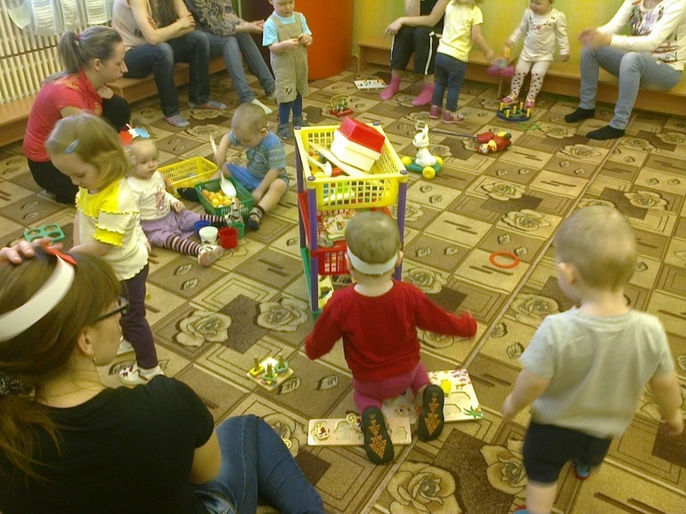 На занятиях