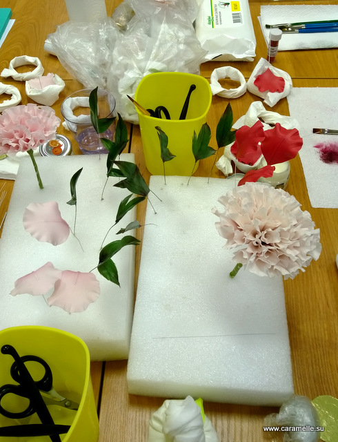 Отчет с прошедших курсов по сахарным цветам :)))