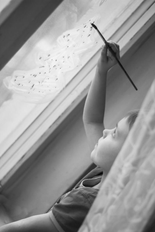 Раз мороз не рисует на наших окнах, это сделаем мы!