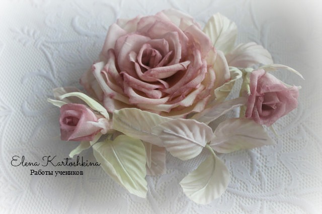МК по скайпу.Цветоделие.Шелковые цветы.