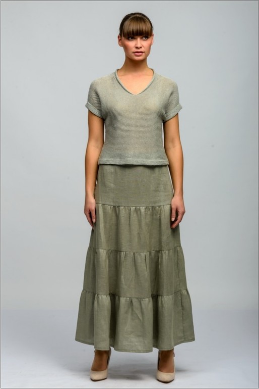 Юбка 100% лён