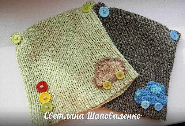 Шапки с машинками для мальчика
