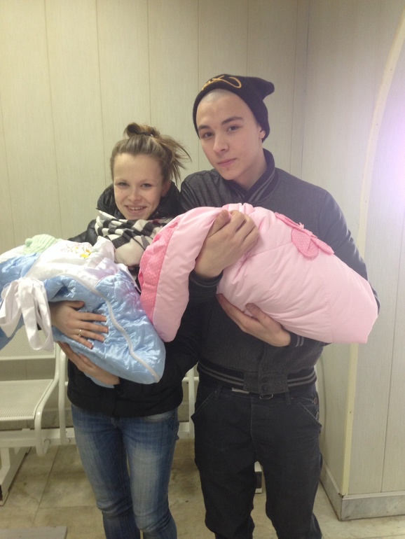 Вчера забрали Настиных деток)))