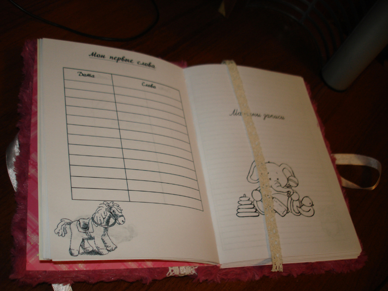 Блокнотик для маминых записей