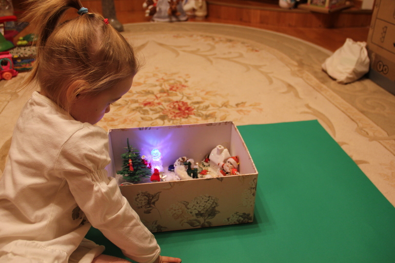 Зимняя сенсорная коробочка