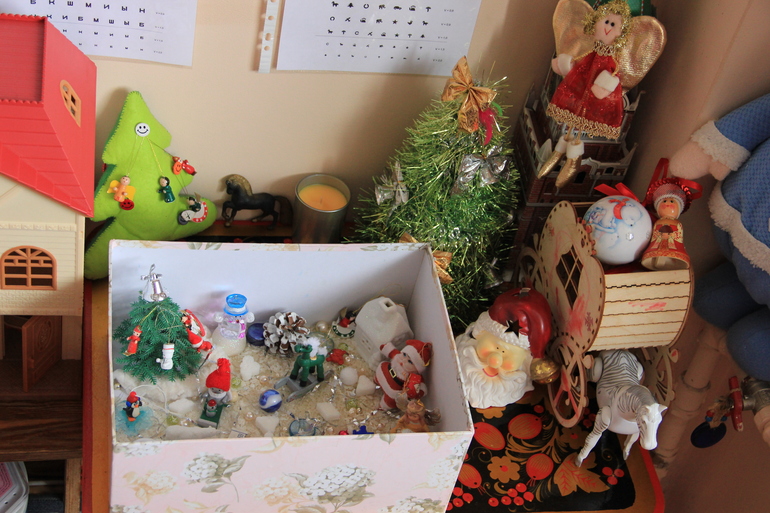 Зимняя сенсорная коробочка