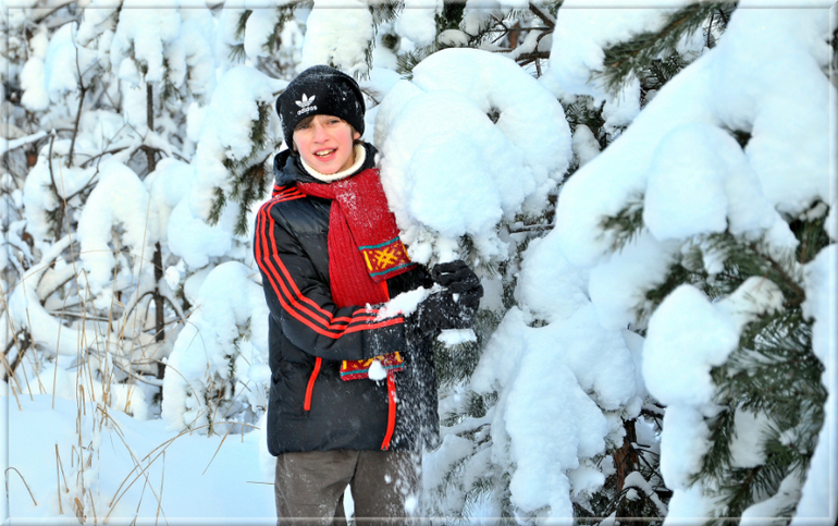 Зимняя сказка  !!! Наша прогулка!!