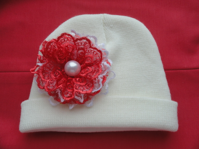 Цветочки для шапочек