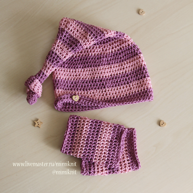 Шапки и костюмчики для фотосессии новорожденных и прогулок -)