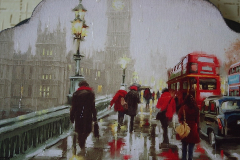 Ключница "Дождливый Лондон"