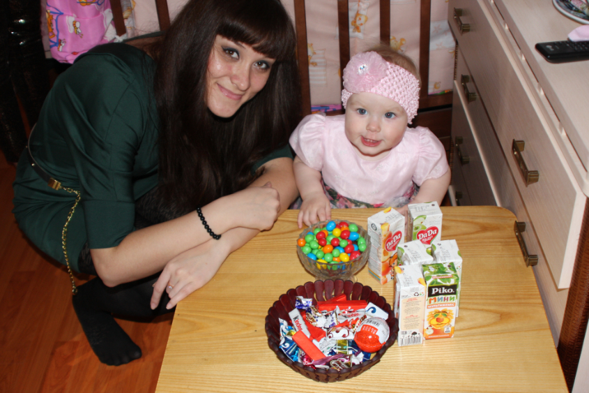 Нашей Златочке годик!!!