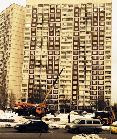 Стройка в Ясенево.Литовский бульвар 13/12.