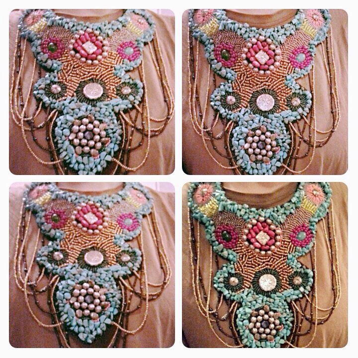 Колье как манишка )))