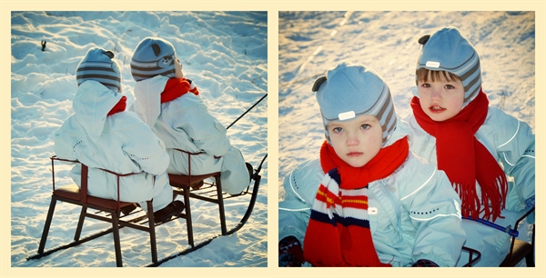 Катаемся с горки, прогулка)))