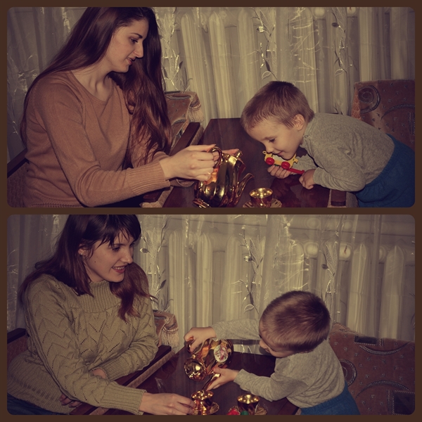 Маленькое путешествие на Рождество. Чаепитие у бабушки))))