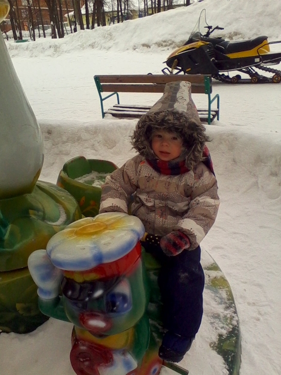 наши прогулочки в минус 13-15 градусов