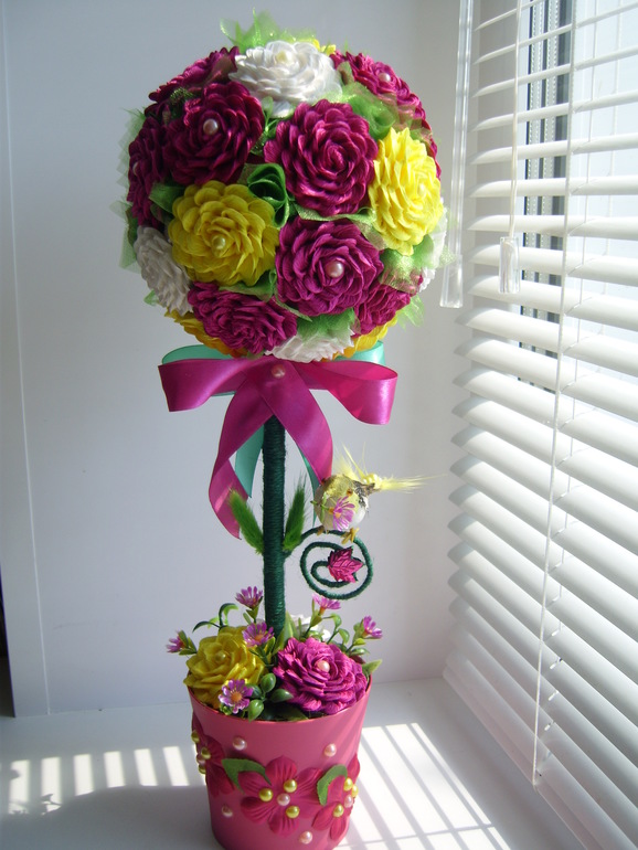 Такой заказик был. Основной цвет фуксия, а остальное я видела вот так!