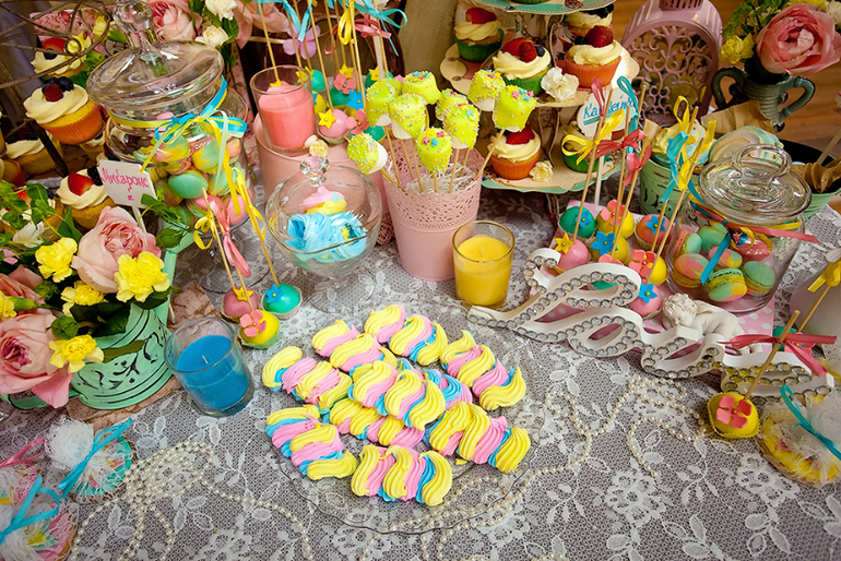 Wedding candy bar flowers. Свадебный сладкий стол ЦВЕТЫ.