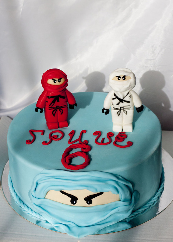 Торты для любителей Лего. Ниндзя Гоу.