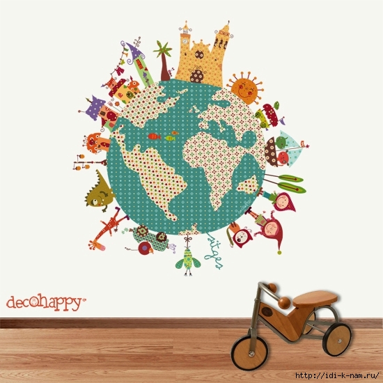 Стикеры для детской - дизайн своими руками