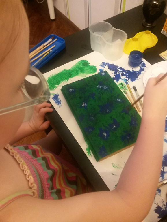 Рисунок по дереву!