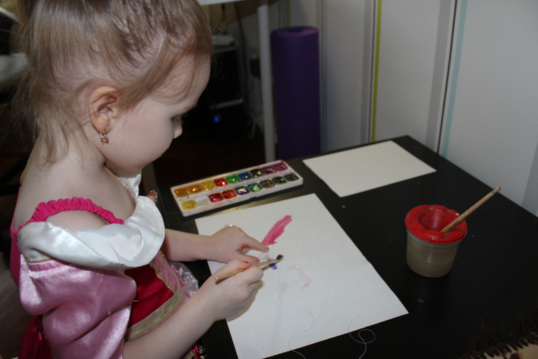 Рисунки нитью!