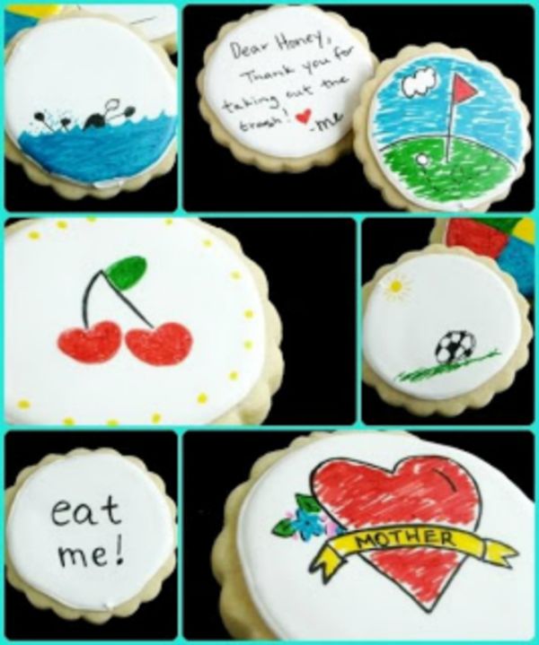 Рисуем на еде пищевыми красками