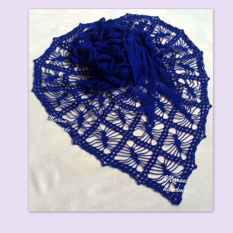 Шаль для дамы и манишка для маленькой леди из "норки".