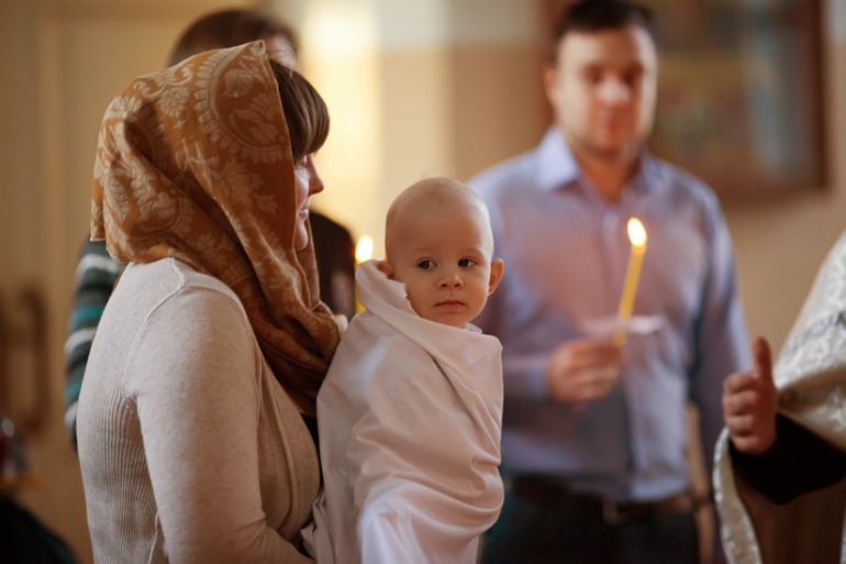 Фотосессия таинства крещения...
