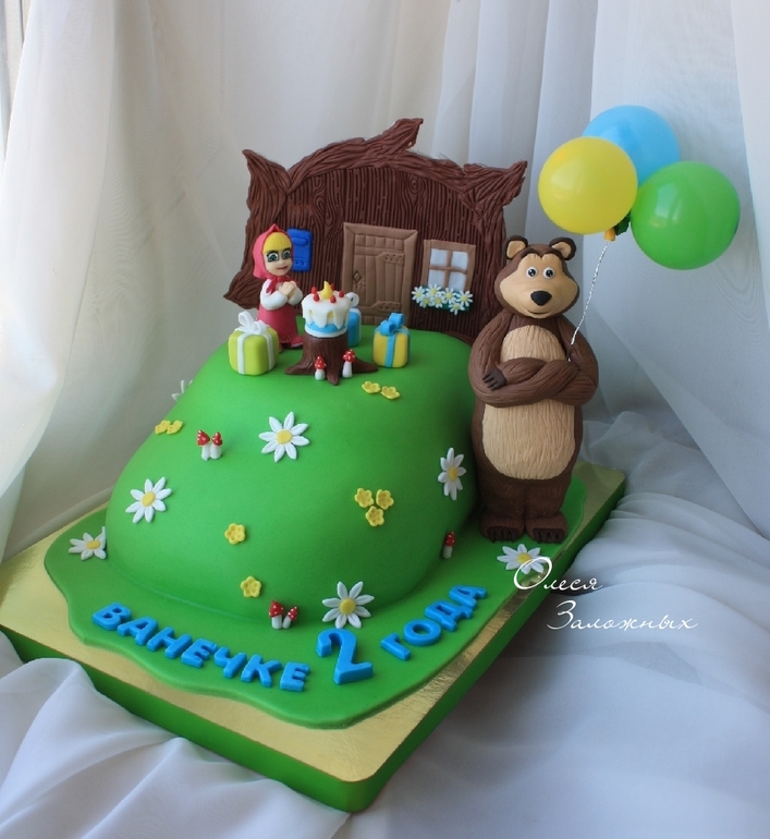 Тортик " Маша и Медведь".