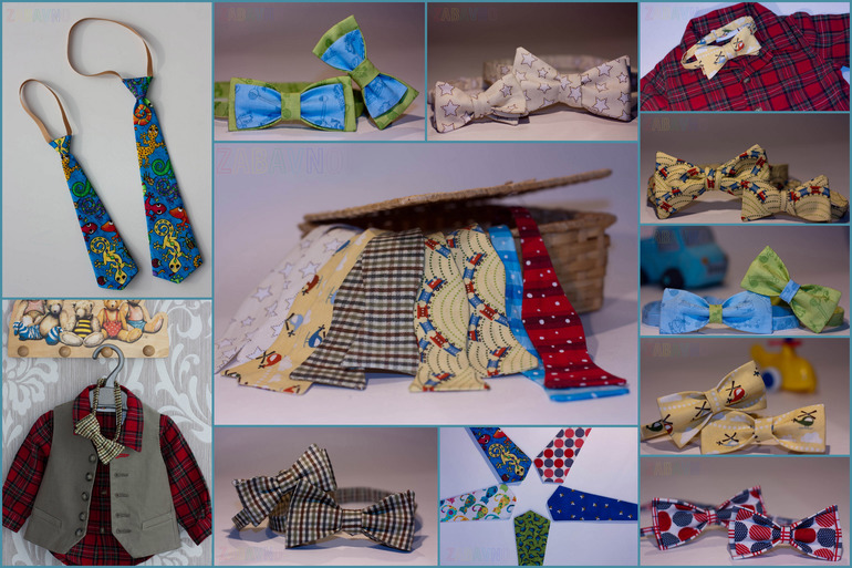 Галстук -бабочка и галстуки для фотосессий и на каждый день