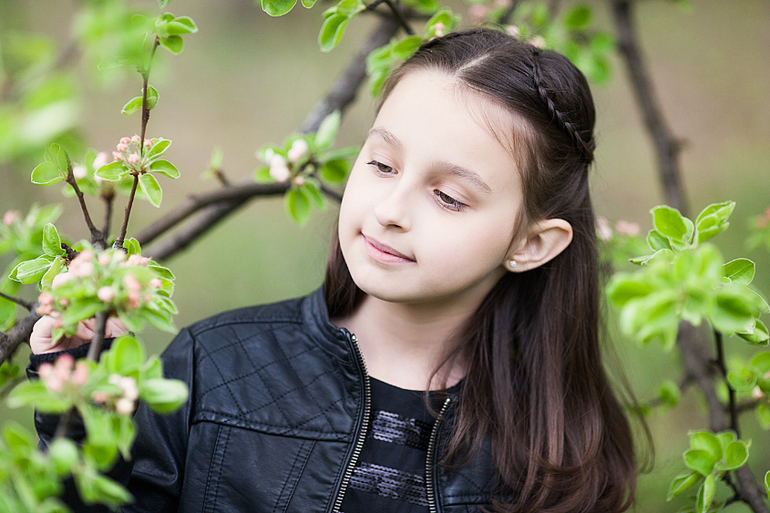 Детская весенняя фотосессия