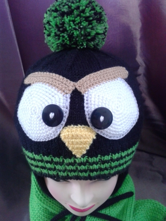 Комплект Ангриков:) зимний и весенний, Яркий,Модный-Салатовый Цвет:)