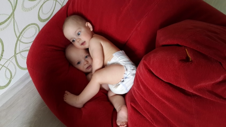 Первый день рождения моих малышей