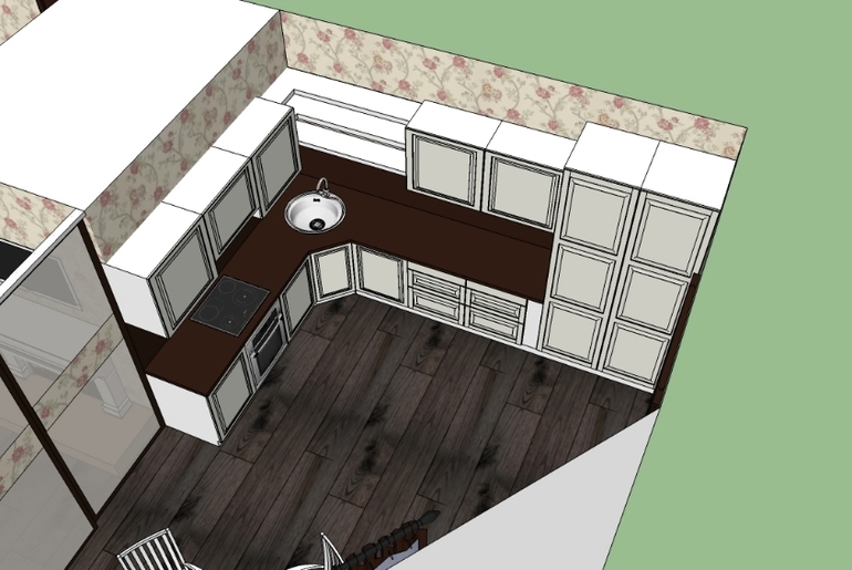 Кухня-столовая-гостинная