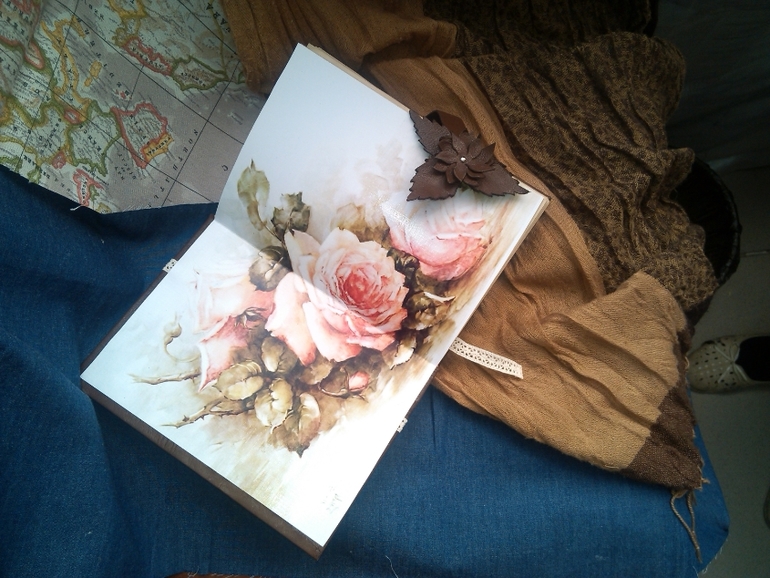 Блокнот в кожаной обложке