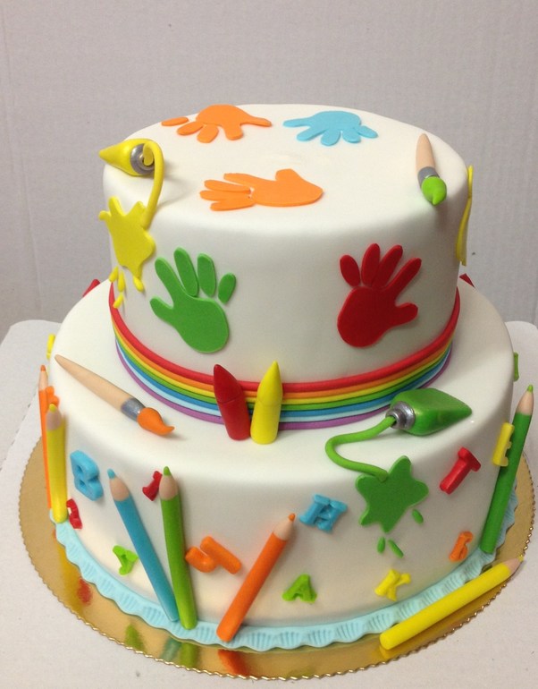 тортики с аппликациями