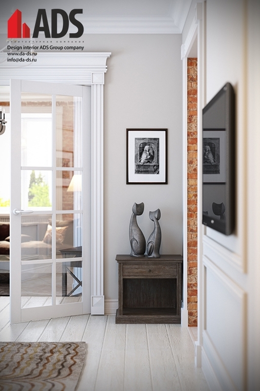 Дизайн интерьера холла и гостиной