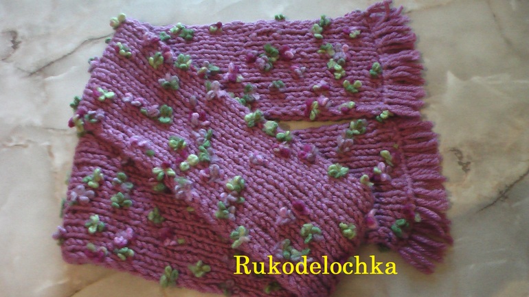 Двойная шапочка для девочки, ВИДЕО (пряжа ALIZE Flower)