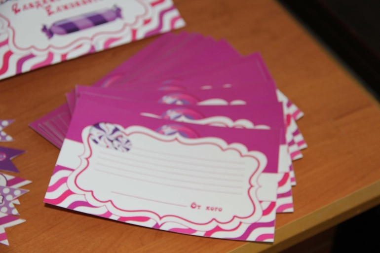 Конфетное оформление дня рождения