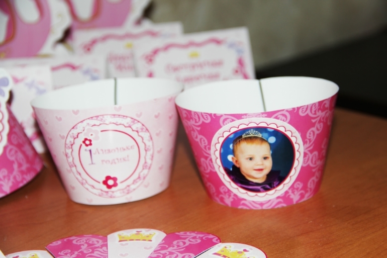 День рождения в стиле "Маленькая принцесса", бумажныая версия